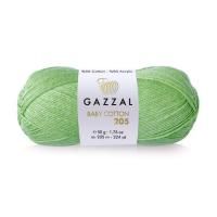 Пряжа Gazzal Baby Cotton 205 (508); Состав: 50% Хлопок, 50% Акрил; 50 гр/205 м